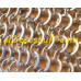 Aluminum Chainmail Hauberk Round Rivet Alternating Solid Chest 55