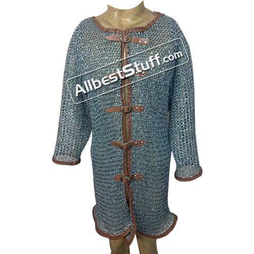 Aluminum Chain Mail Shirt Full Round Riveted Maille Chest 50