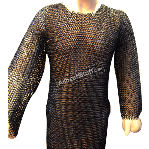 Long Butted Chain Mail Hauberk Comfort Chest 44 Long