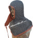 Aluminum Flat Riveted Side ventail Coif Chain Mail Hood