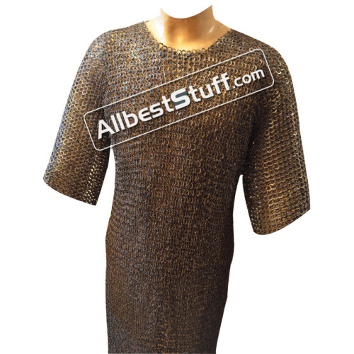Half Sleeve Stainless Steel Chainmail Shirt Large Chest 52