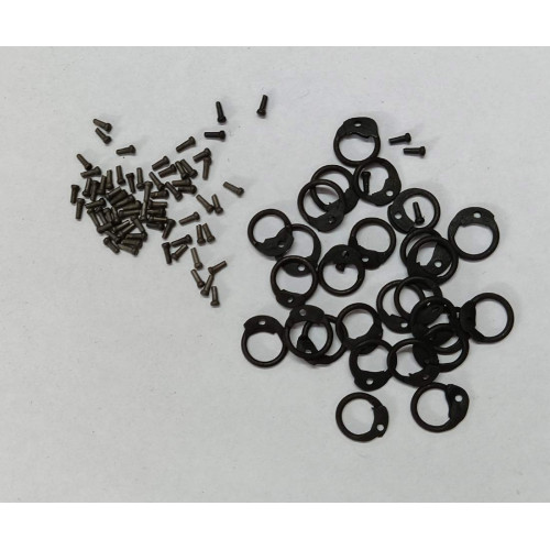 6 MM Round Ring Loose Rings Pack with Pin Rivets