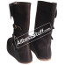 SALE! Medieval Boots Long 3 Buckle Hobnail Leather Sole Brown