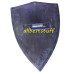 Crusader's shield 13th cent. Medieval Metal shield with Painted Dragon