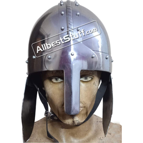 Medieval 9th Century Viking Nasal Early Spangenhelm Helmet