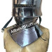 Medieval Gothic Sallet Helmet with Bevor 16 Gauge Steel