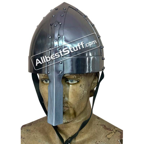 Medieval Viking Spangenhelm 18 Gauge Steel Helmet