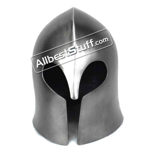 Medieval Visorless Basic Barbute Helmet 14 Gauge Steel